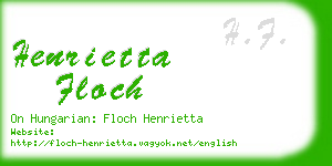 henrietta floch business card